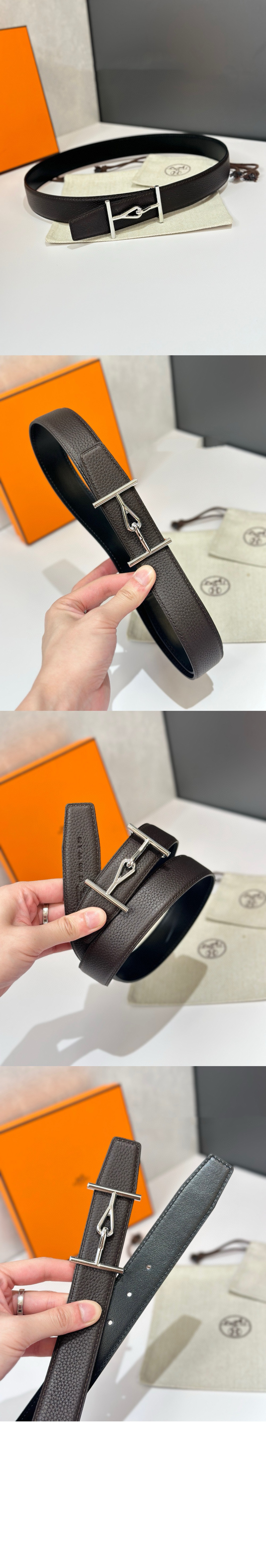 미러급레플리카사이트 | 명품레플리카 전문 쇼핑몰  | 퍼스트원 - Jumbo 벨트 버클 리버서블 가죽 스트랩 > 에르메스