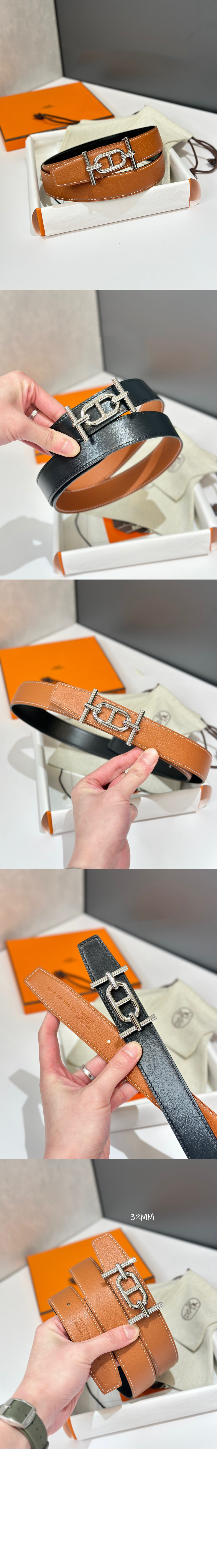 미러급레플리카사이트 | 명품레플리카 전문 쇼핑몰  | 퍼스트원 - Ancre 벨트 버클 리버서블 가죽 스트랩 > 에르메스