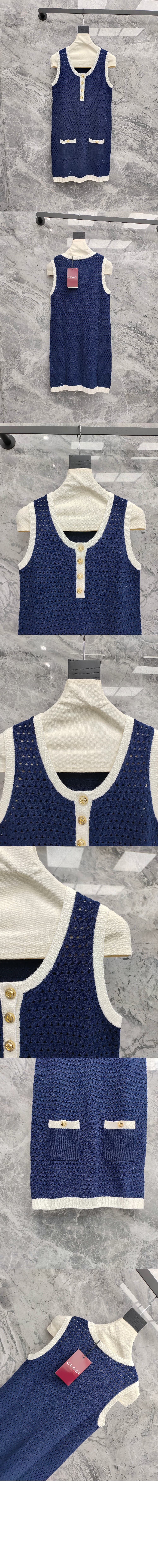 미러급레플리카사이트 | 명품레플리카 전문 쇼핑몰  | 퍼스트원 - 파인 코튼 크로셰 드레스 > 구찌