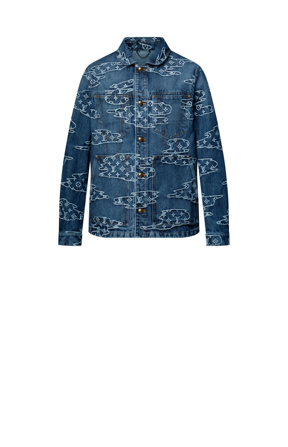 미러급레플리카사이트 | 명품레플리카 전문 쇼핑몰  | 퍼스트원 - 모노그램 데님 워크웨어 블루종 > 루이비통