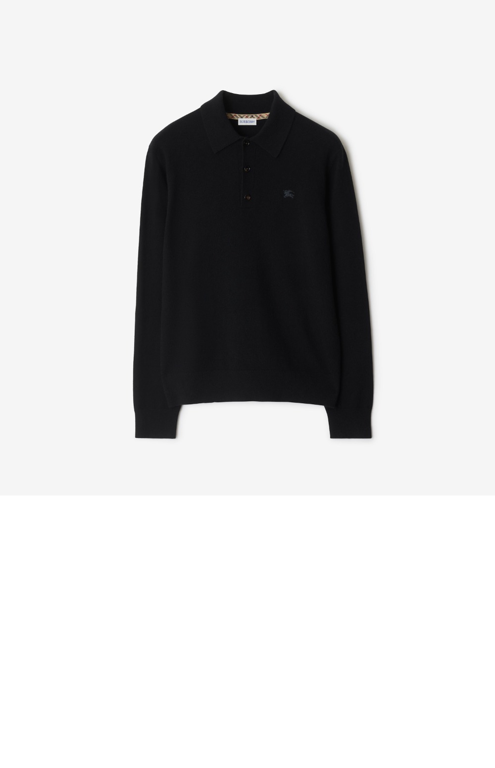 미러급레플리카사이트 | 명품레플리카 전문 쇼핑몰  | 퍼스트원 - 롱 슬리브 캐시미어 블렌드 폴로셔츠 > 버버리