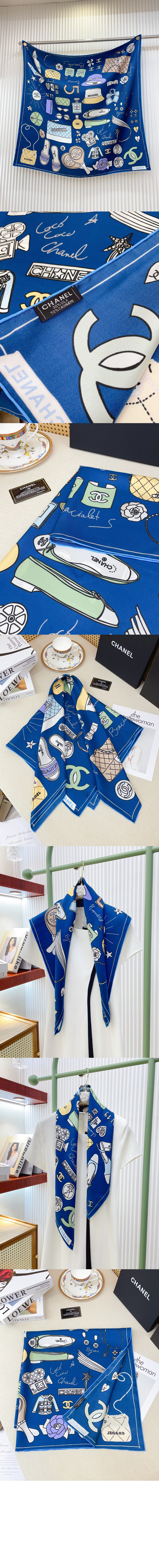 미러급레플리카사이트 | 명품레플리카 전문 쇼핑몰  | 퍼스트원 - 스퀘어 스카프 AA9820 > 샤넬