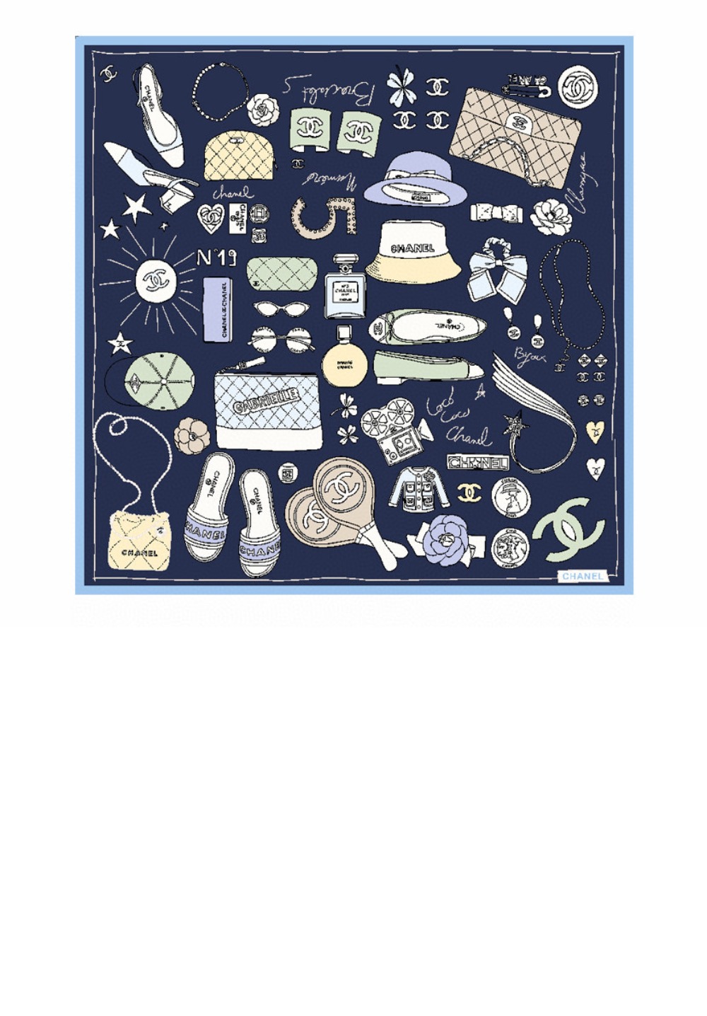 미러급레플리카사이트 | 명품레플리카 전문 쇼핑몰  | 퍼스트원 - 스퀘어 스카프 AA9820 > 샤넬