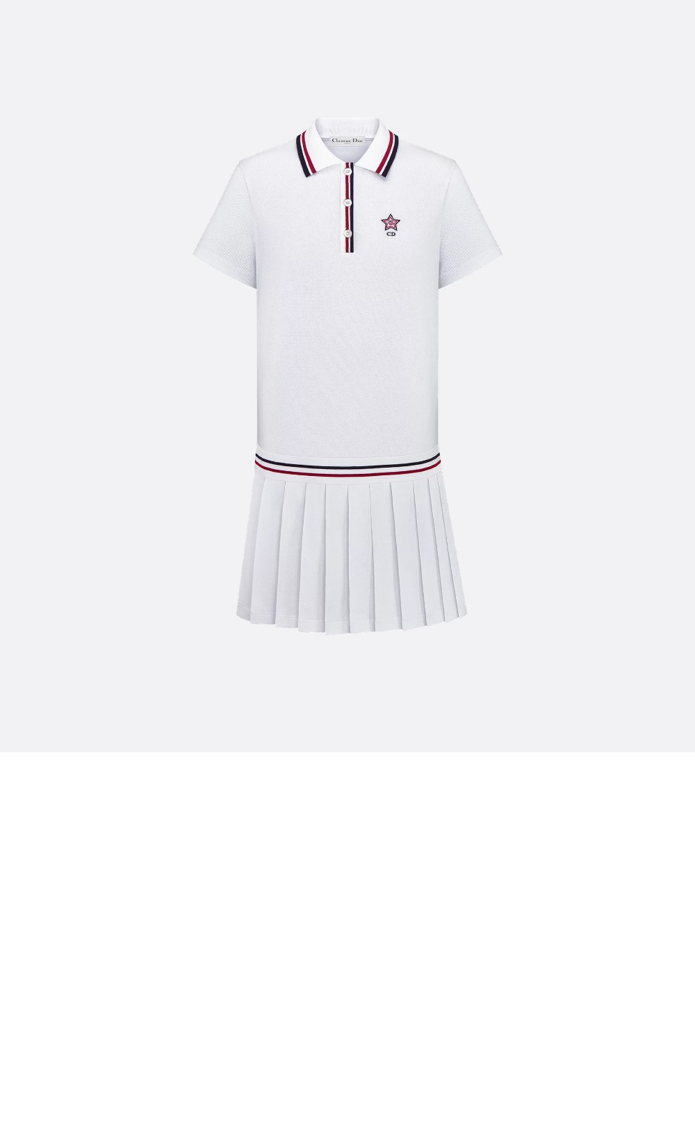 미러급레플리카사이트 | 명품레플리카 전문 쇼핑몰  | 퍼스트원 - Vibe 플리츠 쇼트 폴로 드레스 > 디올