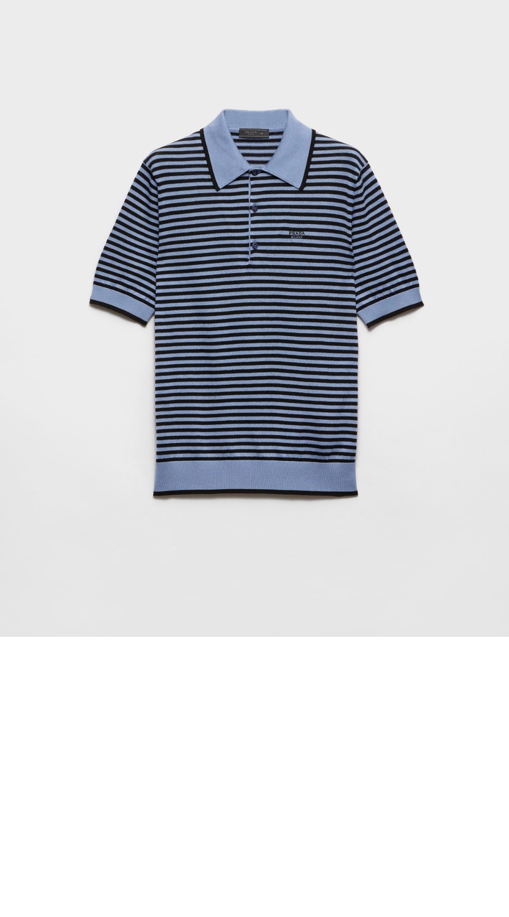 미러급레플리카사이트 | 명품레플리카 전문 쇼핑몰  | 퍼스트원 - 스트라이프 코튼 폴로 셔츠 > 프라다