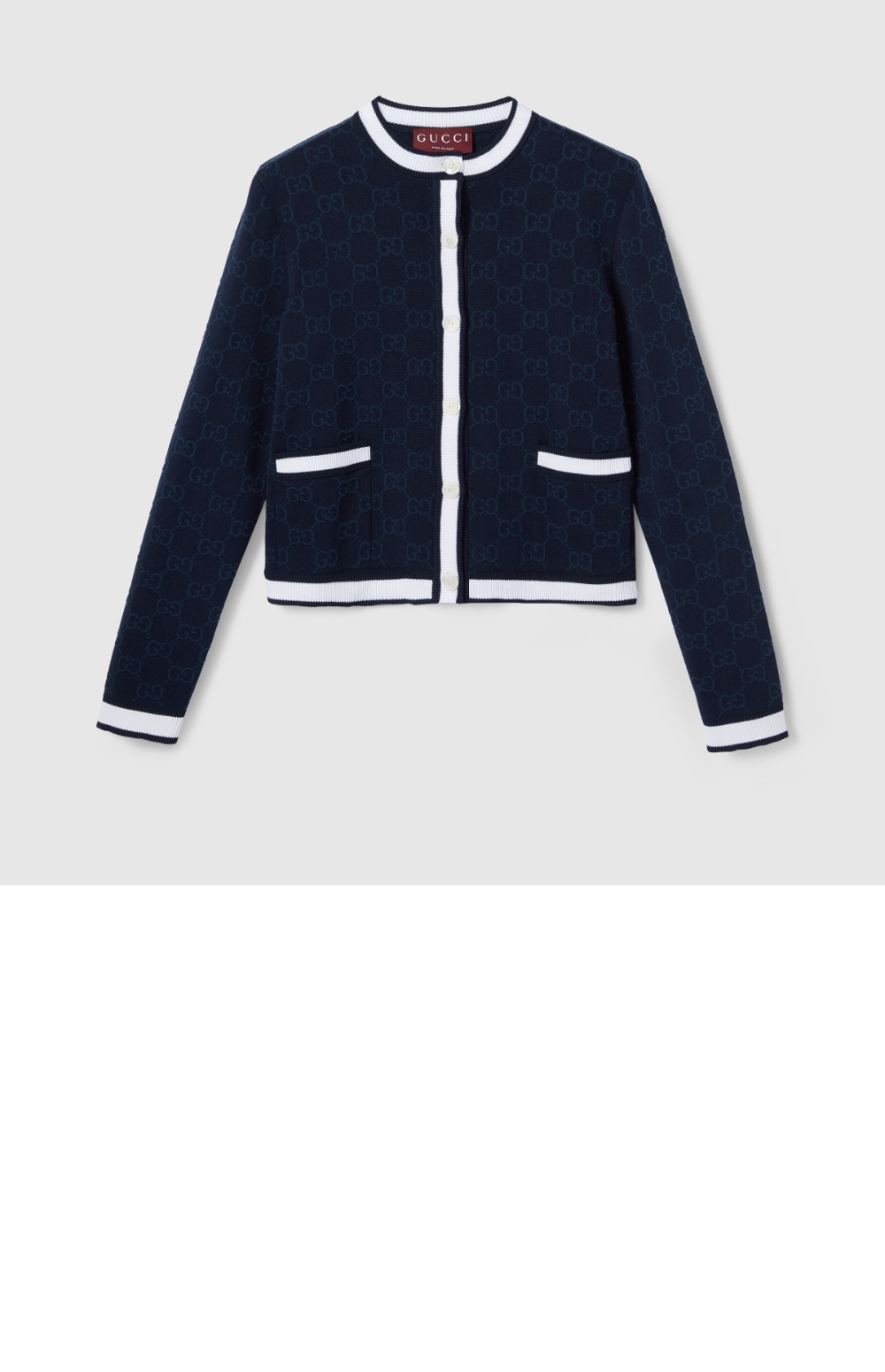 미러급레플리카사이트 | 명품레플리카 전문 쇼핑몰  | 퍼스트원 - GG 파인 코튼 자카드 가디건 > 구찌