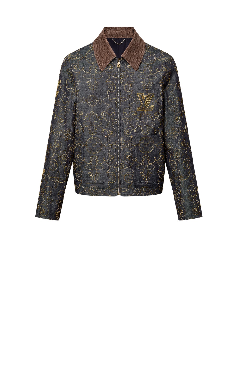 미러급레플리카사이트 | 명품레플리카 전문 쇼핑몰  | 퍼스트원 - 엠브로이더드 데님 워크웨어 재킷 > 루이비통