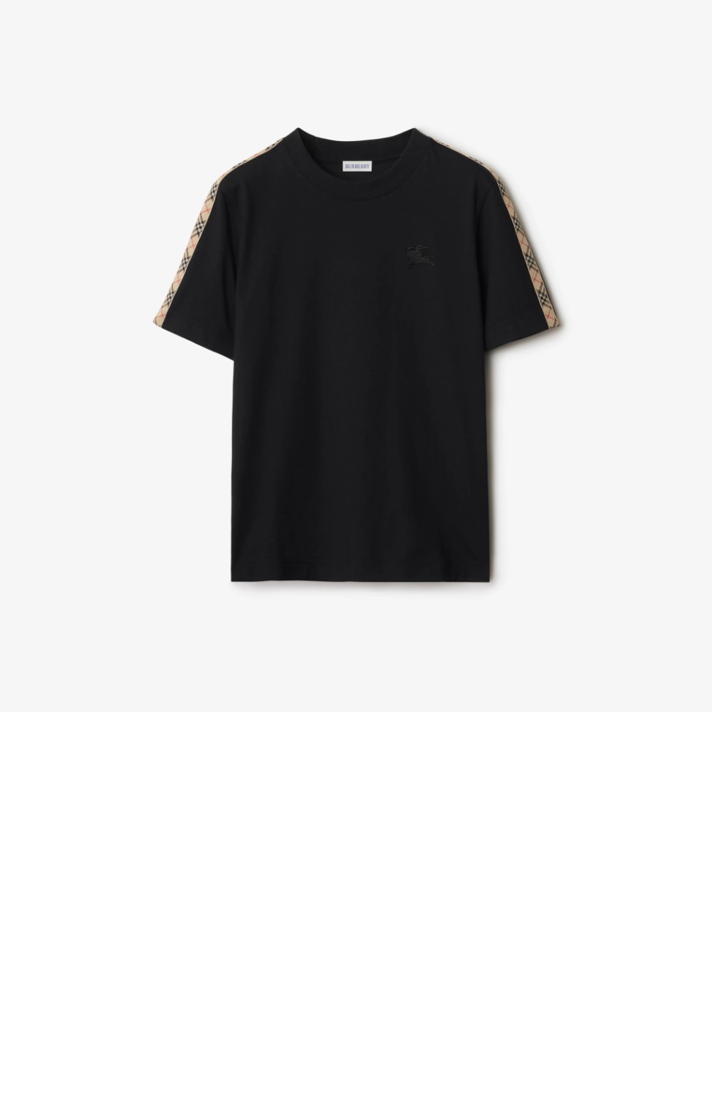 미러급레플리카사이트 | 명품레플리카 전문 쇼핑몰  | 퍼스트원 - 체크 트리밍 코튼 티셔츠 > 버버리