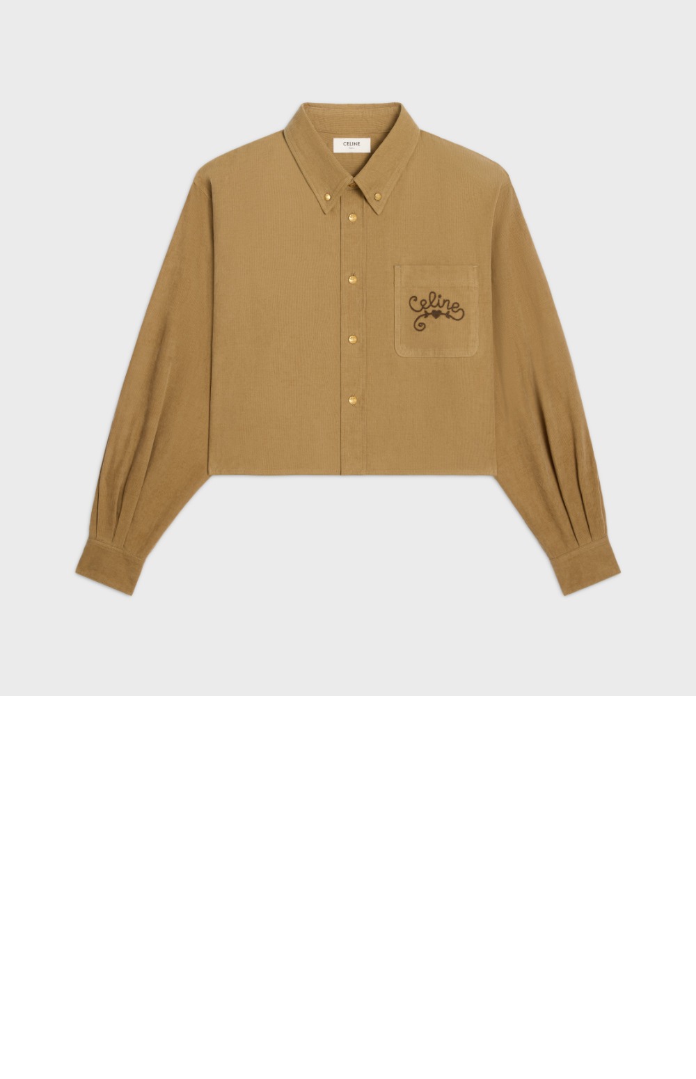 미러급레플리카사이트 | 명품레플리카 전문 쇼핑몰  | 퍼스트원 - 크롭 셔츠 > 셀린느