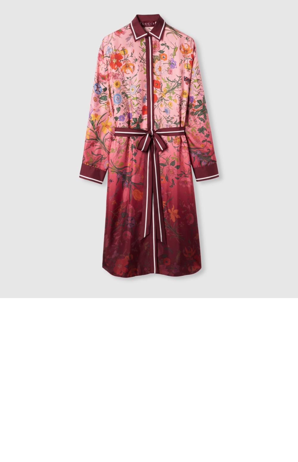 미러급레플리카사이트 | 명품레플리카 전문 쇼핑몰  | 퍼스트원 - 프린트 실크 트윌 셔츠 드레스 > 구찌