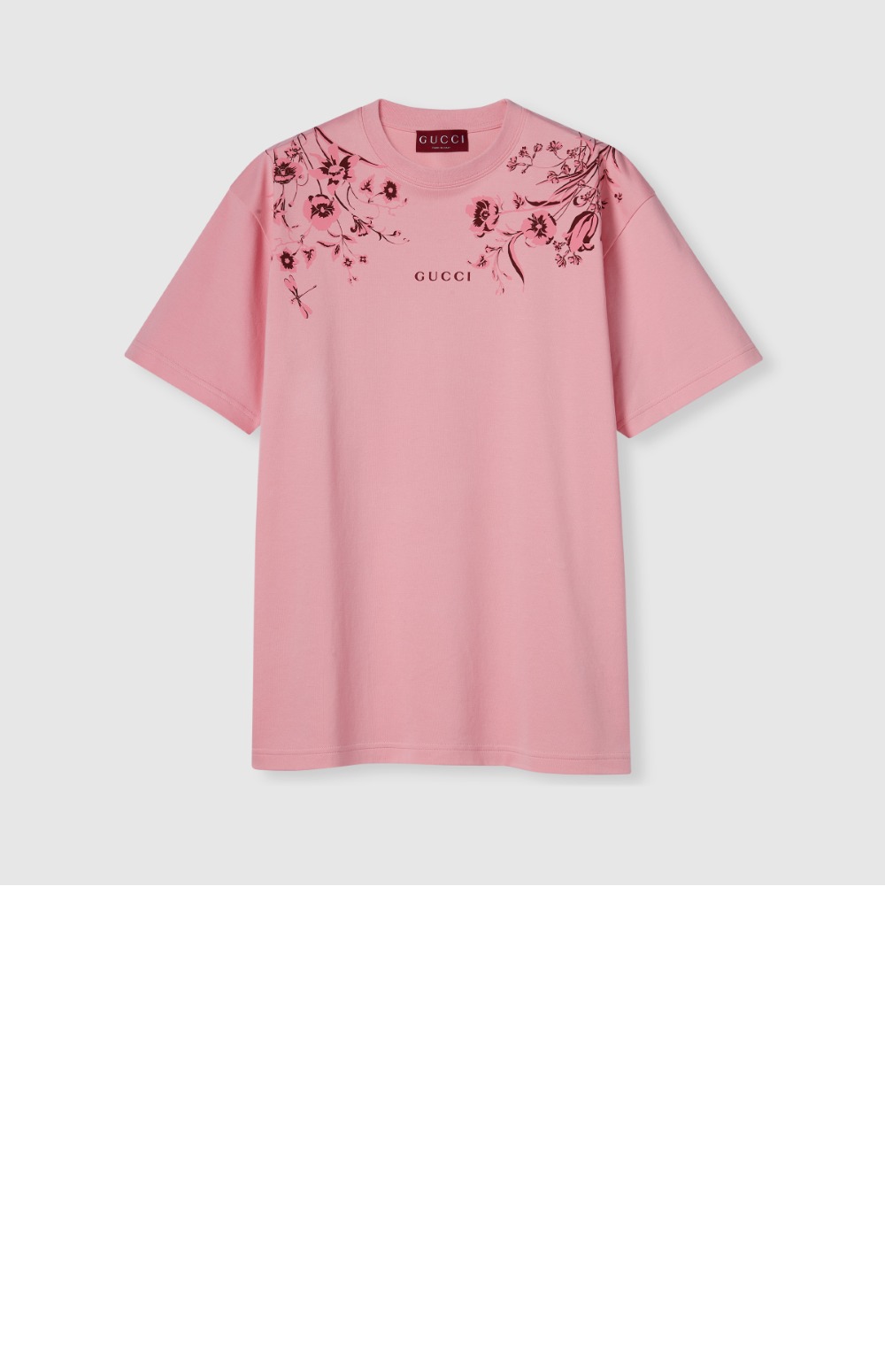 미러급레플리카사이트 | 명품레플리카 전문 쇼핑몰  | 퍼스트원 - 부드러운 코튼 저지 프린트 티셔츠 > 구찌