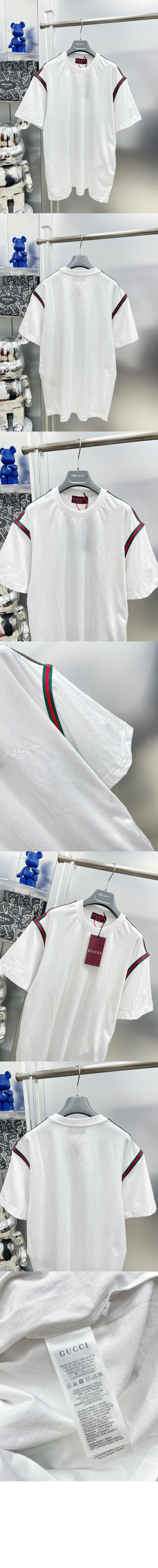 미러급레플리카사이트 | 명품레플리카 전문 쇼핑몰  | 퍼스트원 - 웹 코튼 저지 티셔츠 > 구찌