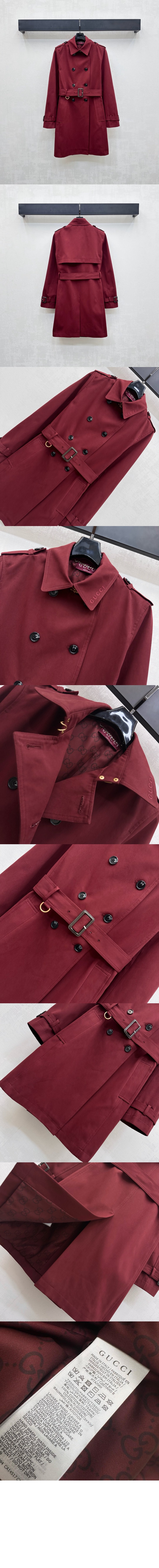 미러급레플리카사이트 | 명품레플리카 전문 쇼핑몰  | 퍼스트원 - 더블 개버딘 트렌치 코트 > 구찌
