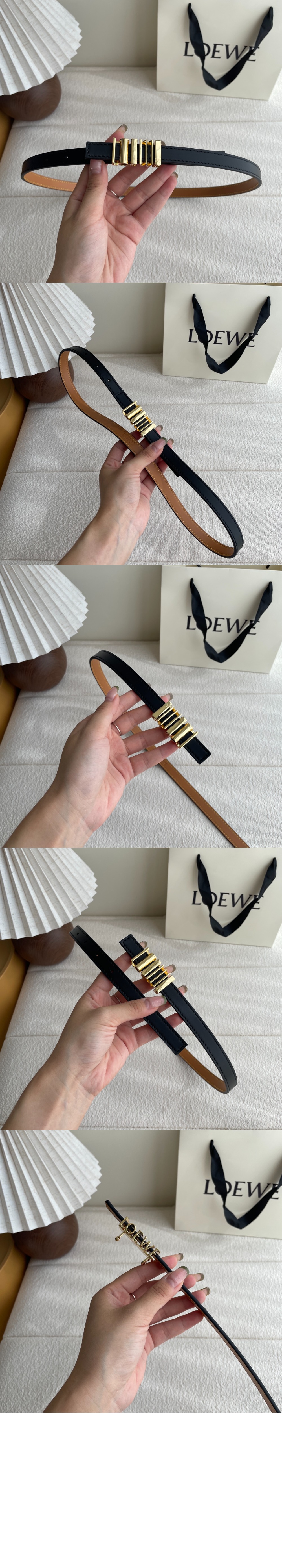 미러급레플리카사이트 | 명품레플리카 전문 쇼핑몰  | 퍼스트원 - 클래식 송아지 가죽의 둥근 소프트 벨트 > 로에베