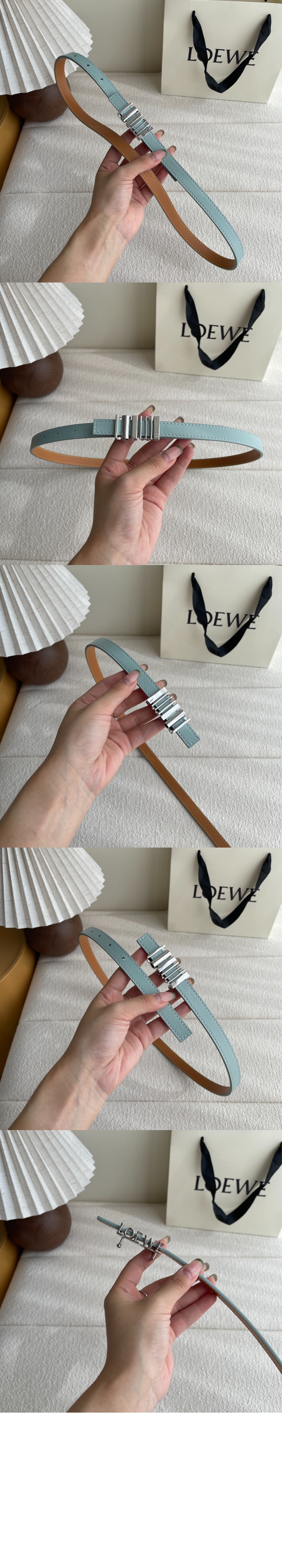 미러급레플리카사이트 | 명품레플리카 전문 쇼핑몰  | 퍼스트원 - 클래식 송아지 가죽의 둥근 소프트 벨트 > 로에베