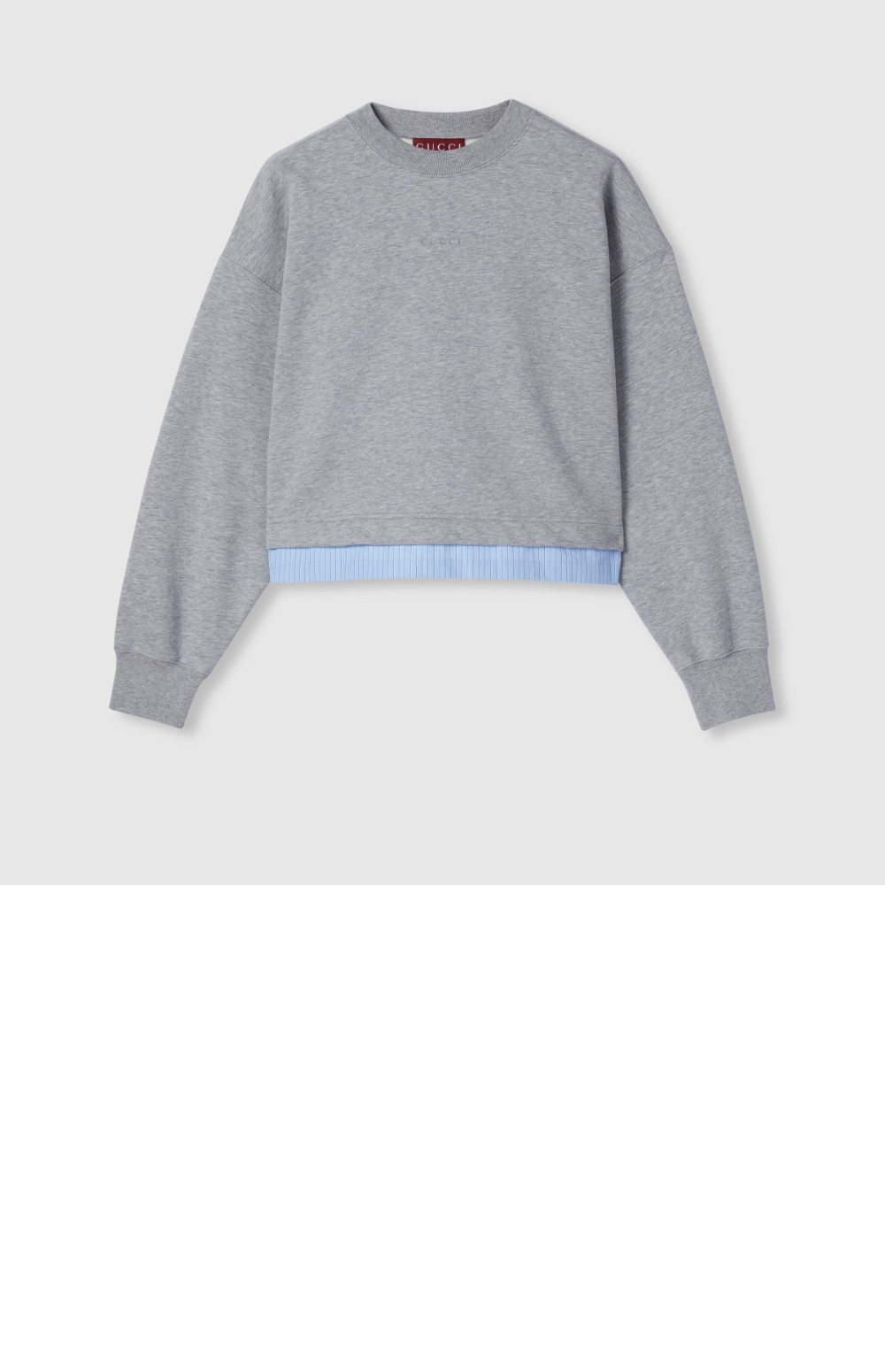 미러급레플리카사이트 | 명품레플리카 전문 쇼핑몰  | 퍼스트원 - 자수 코튼 스웨트셔츠 > 구찌