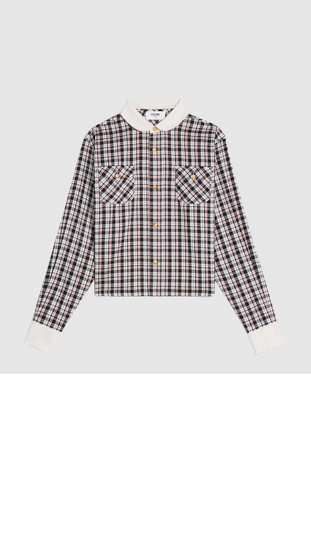 미러급레플리카사이트 | 명품레플리카 전문 쇼핑몰  | 퍼스트원 - 크롭 셔츠 > 셀린느