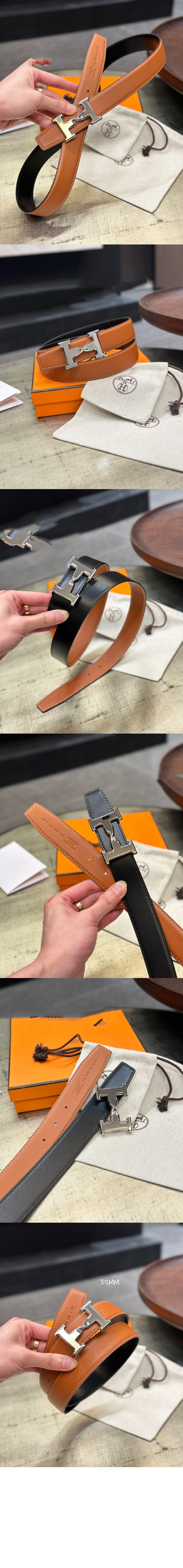 미러급레플리카사이트 | 명품레플리카 전문 쇼핑몰  | 퍼스트원 - 에이치트위스트 버클 양면 가죽 벨트 > 에르메스