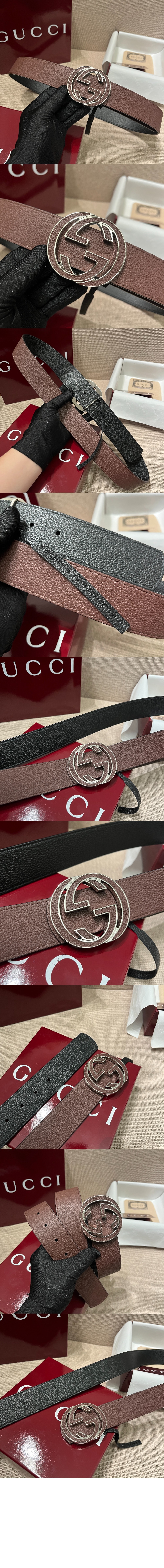 미러급레플리카사이트 | 명품레플리카 전문 쇼핑몰  | 퍼스트원 - 인터로킹 G 버클 리버서블 벨트 812273 > 구찌