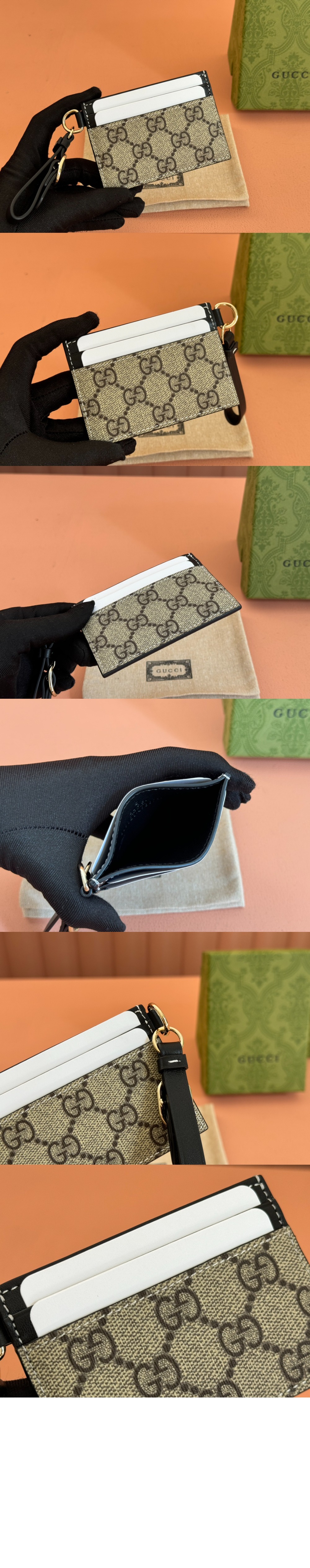 미러급레플리카사이트 | 명품레플리카 전문 쇼핑몰  | 퍼스트원 - GG 엠블럼 스트랩 카드 케이스 819121 > 구찌