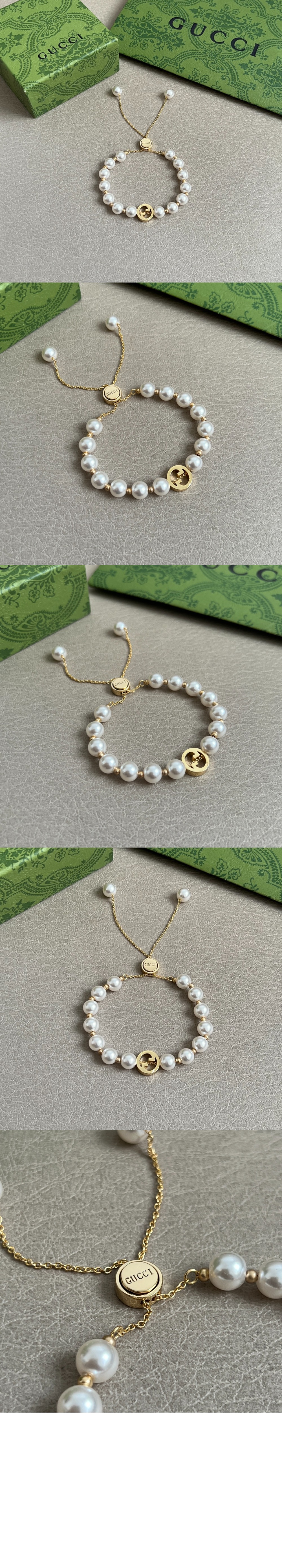 미러급레플리카사이트 | 명품레플리카 전문 쇼핑몰  | 퍼스트원 - 인터로킹 펄 팔찌 839033 > 구찌