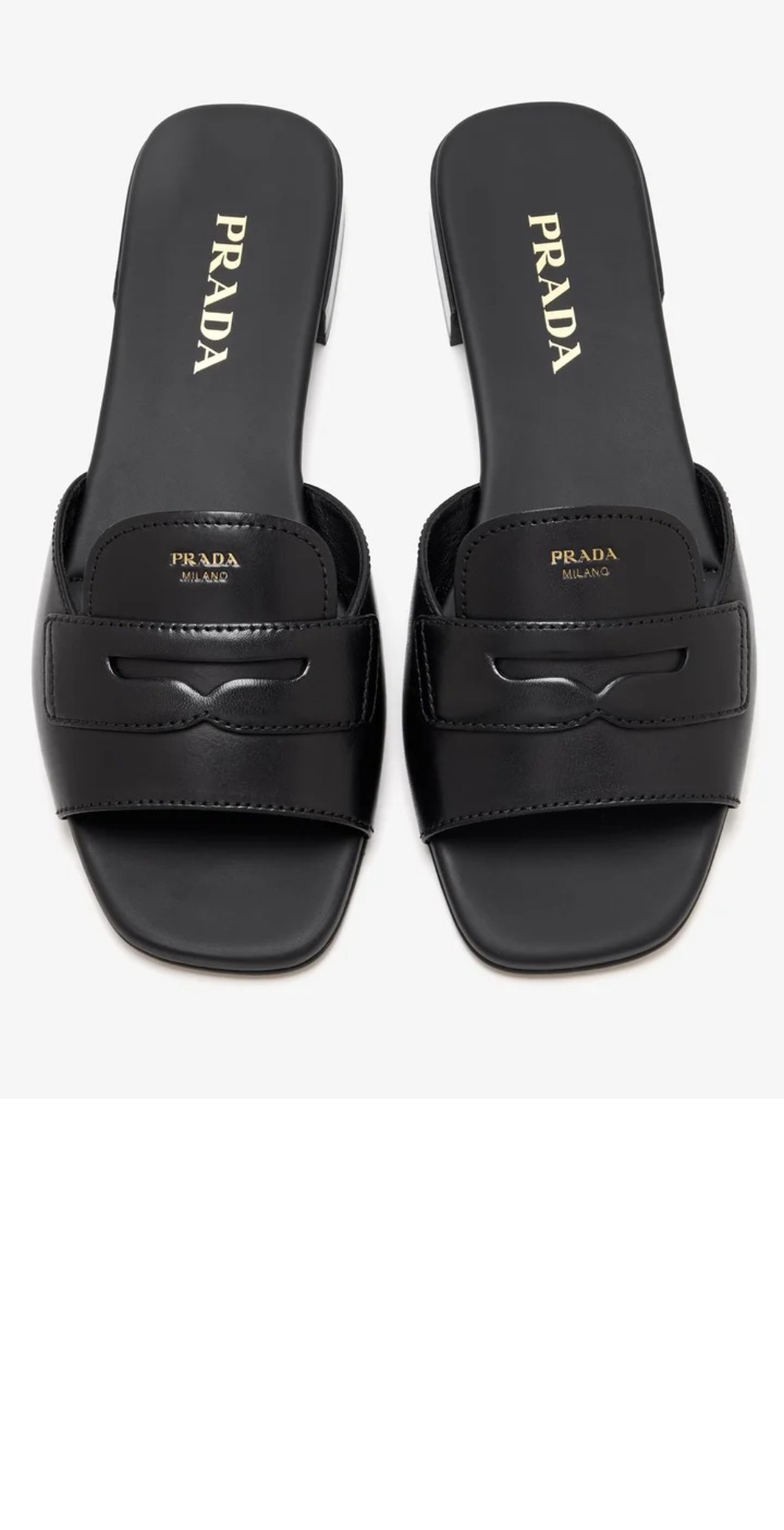미러급레플리카사이트 | 명품레플리카 전문 쇼핑몰  | 퍼스트원 - 가죽 슬라이드 샌들 1XX781 > 프라다