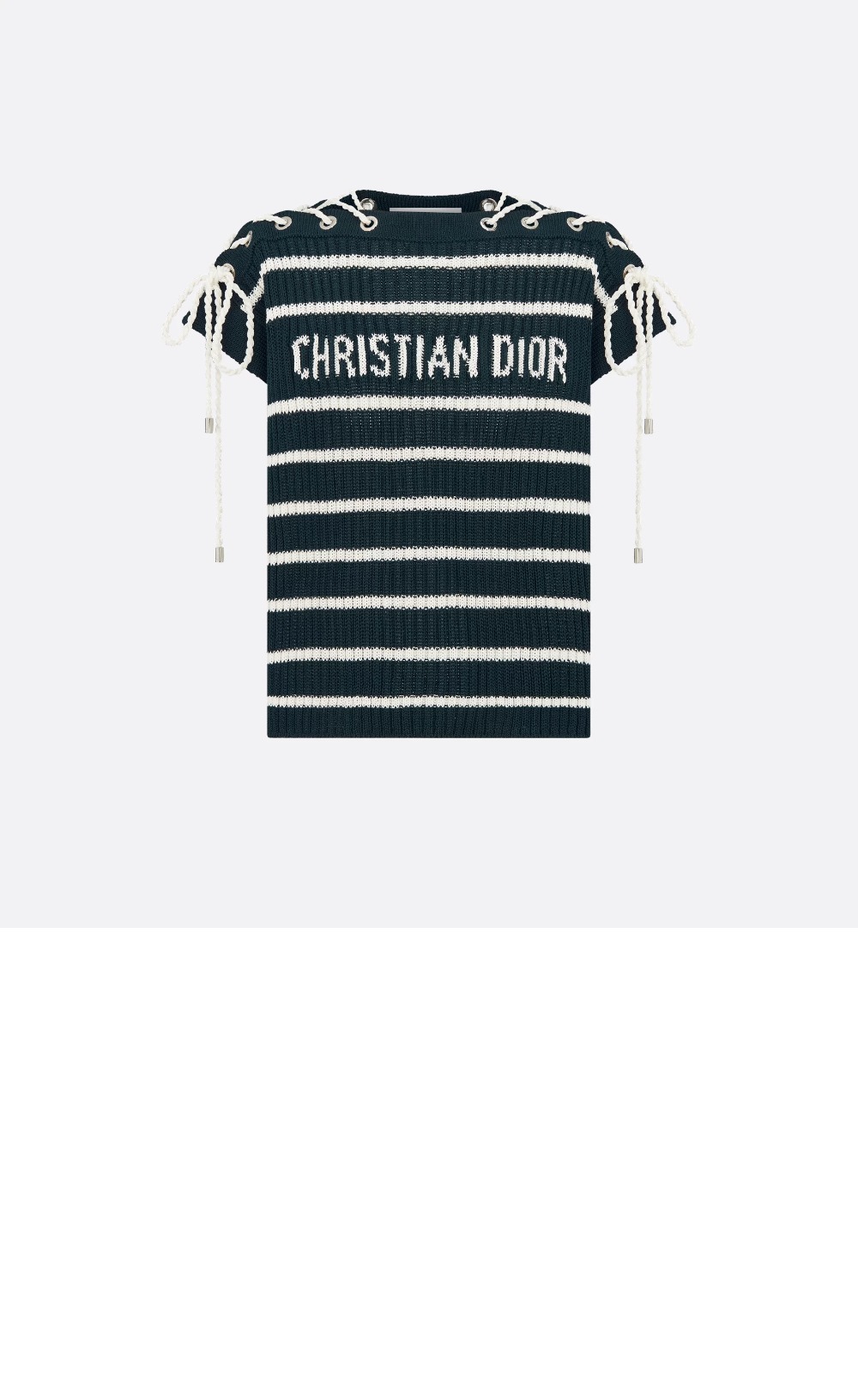 미러급레플리카사이트 | 명품레플리카 전문 쇼핑몰  | 퍼스트원 - Dioriviera 레이스업 캡 슬리브 스웨터 > 디올