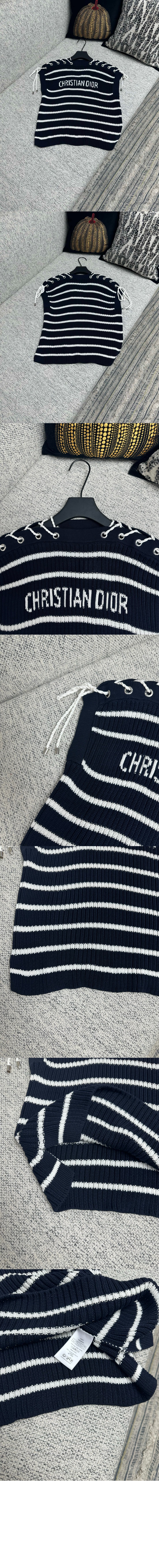 미러급레플리카사이트 | 명품레플리카 전문 쇼핑몰  | 퍼스트원 - Dioriviera 레이스업 캡 슬리브 스웨터 > 디올