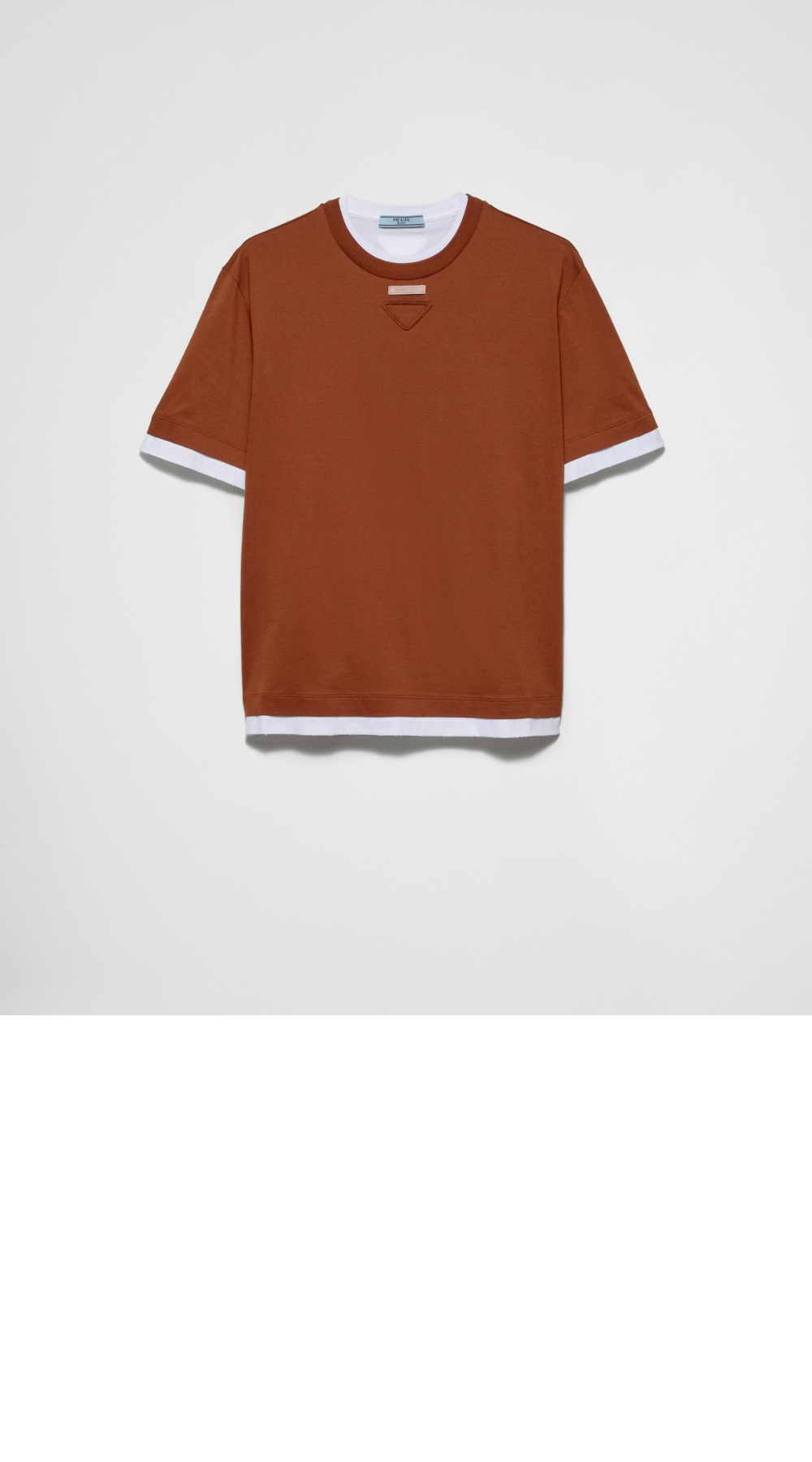 미러급레플리카사이트 | 명품레플리카 전문 쇼핑몰  | 퍼스트원 - 코튼 저지 티셔츠 > 프라다