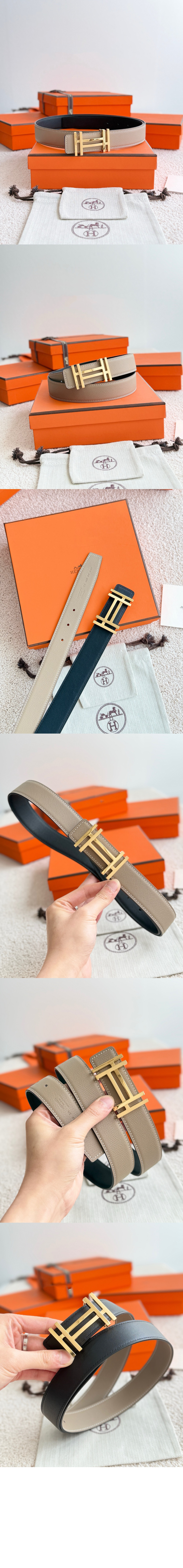 미러급레플리카사이트 | 명품레플리카 전문 쇼핑몰  | 퍼스트원 - H au Carre 벨트 버클 리버서블 가죽 스트랩 > 에르메스