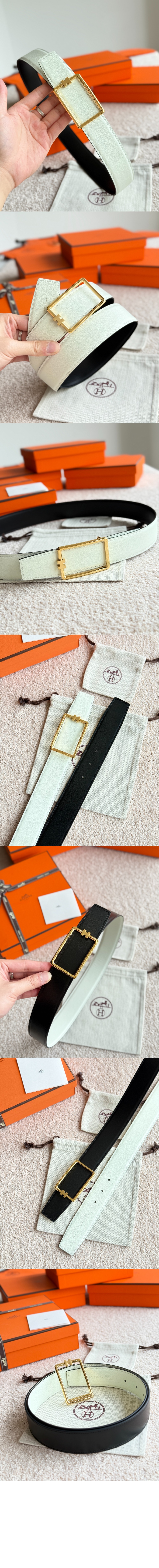 미러급레플리카사이트 | 명품레플리카 전문 쇼핑몰  | 퍼스트원 - Tube H 벨트 버클 리버서블 가죽 스트랩 > 에르메스