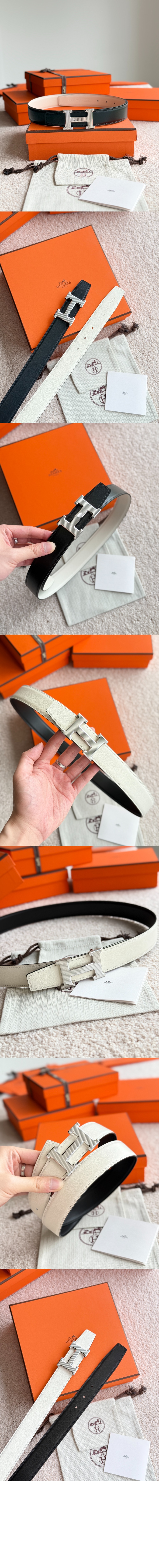 미러급레플리카사이트 | 명품레플리카 전문 쇼핑몰  | 퍼스트원 - H Striee 벨트 버클 리버서블 가죽 스트랩 > 에르메스