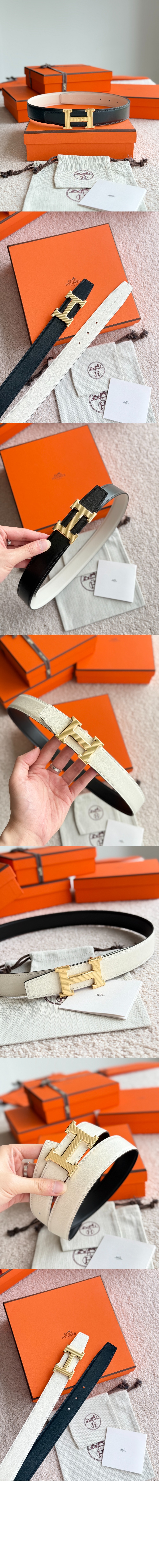 미러급레플리카사이트 | 명품레플리카 전문 쇼핑몰  | 퍼스트원 - H Striee 벨트 버클 리버서블 가죽 스트랩 > 에르메스