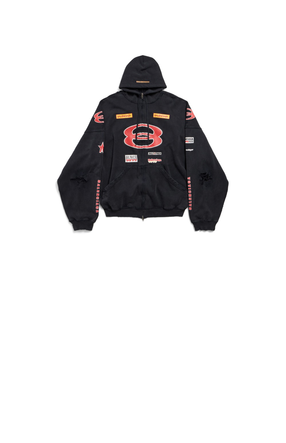 미러급레플리카사이트 | 명품레플리카 전문 쇼핑몰  | 퍼스트원 - 스폰서 로고 라지 집업 후디 > 발렌시아가