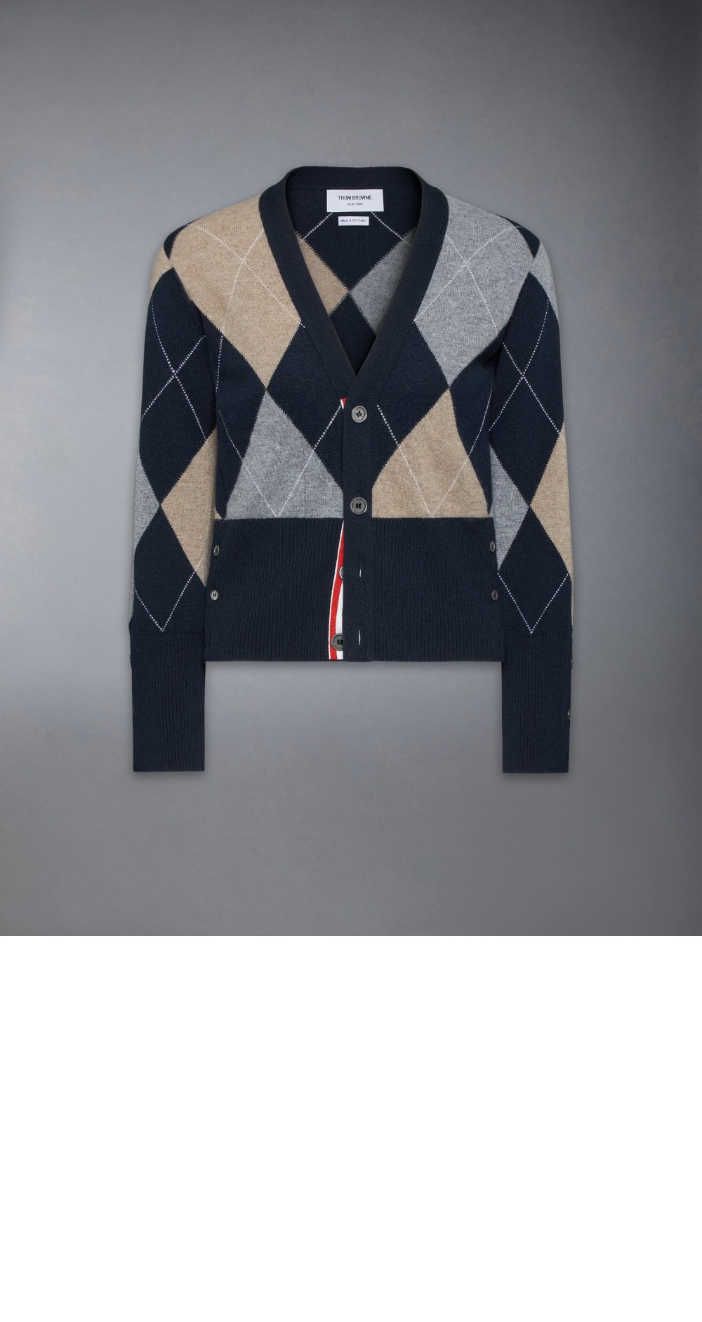 미러급레플리카사이트 | 명품레플리카 전문 쇼핑몰  | 퍼스트원 - 아가일 인타르시아 캐시미어 브이넥 카디건 > 톰브라운