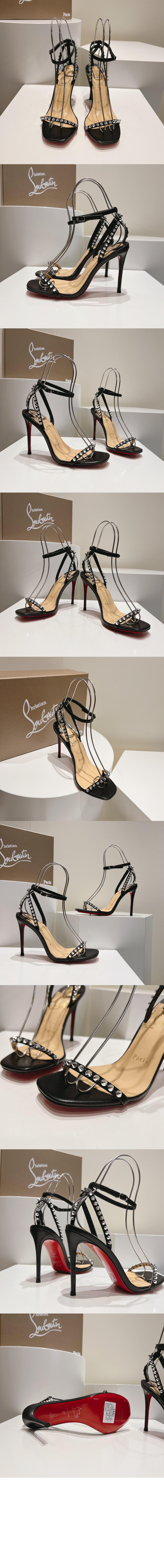 미러급레플리카사이트 | 명품레플리카 전문 쇼핑몰  | 퍼스트원 - 일자 스터드 힐 샌들 3220013 > 루부탱