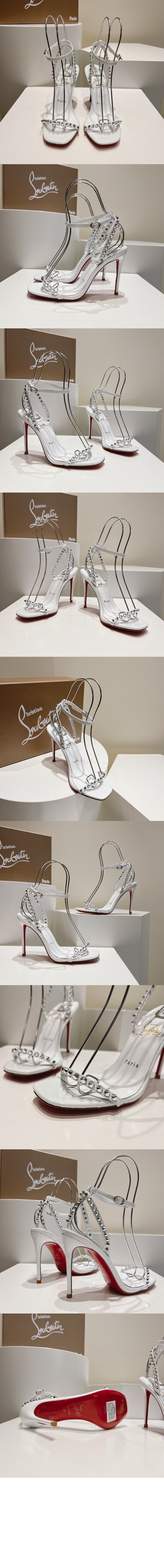 미러급레플리카사이트 | 명품레플리카 전문 쇼핑몰  | 퍼스트원 - 일자 스터드 힐 샌들 3220013 > 루부탱
