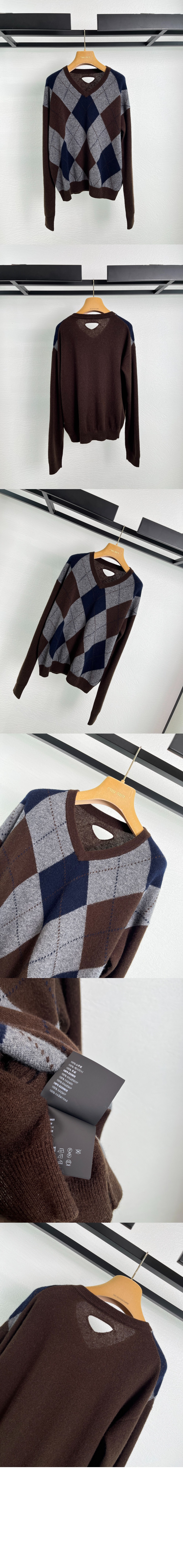 미러급레플리카사이트 | 명품레플리카 전문 쇼핑몰  | 퍼스트원 - 브이넥 캐시미어 스웨터 > 프라다