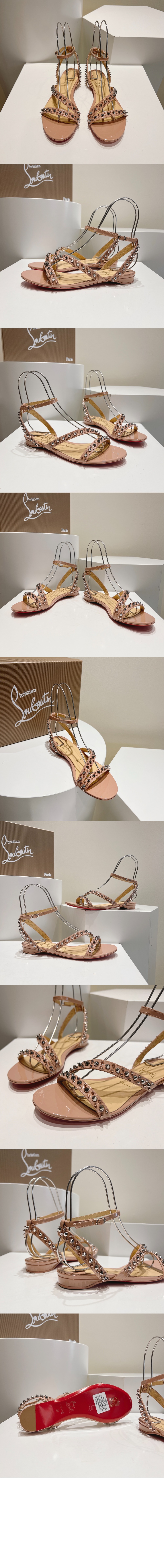 미러급레플리카사이트 | 명품레플리카 전문 쇼핑몰  | 퍼스트원 - 스터드 플랫 샌들 3220806 > 루부탱