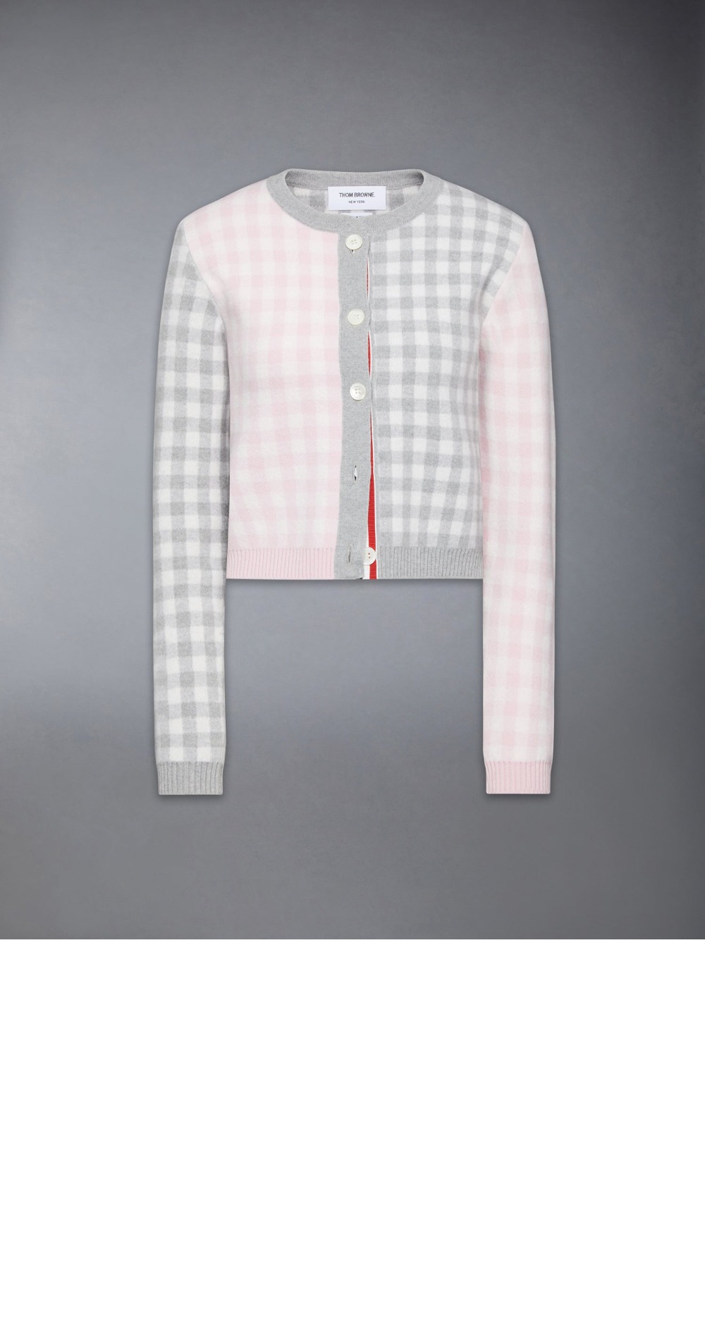 미러급레플리카사이트 | 명품레플리카 전문 쇼핑몰  | 퍼스트원 - 펀믹스 깅엄 체크 자카드 메리노 울 카디건 > 톰브라운