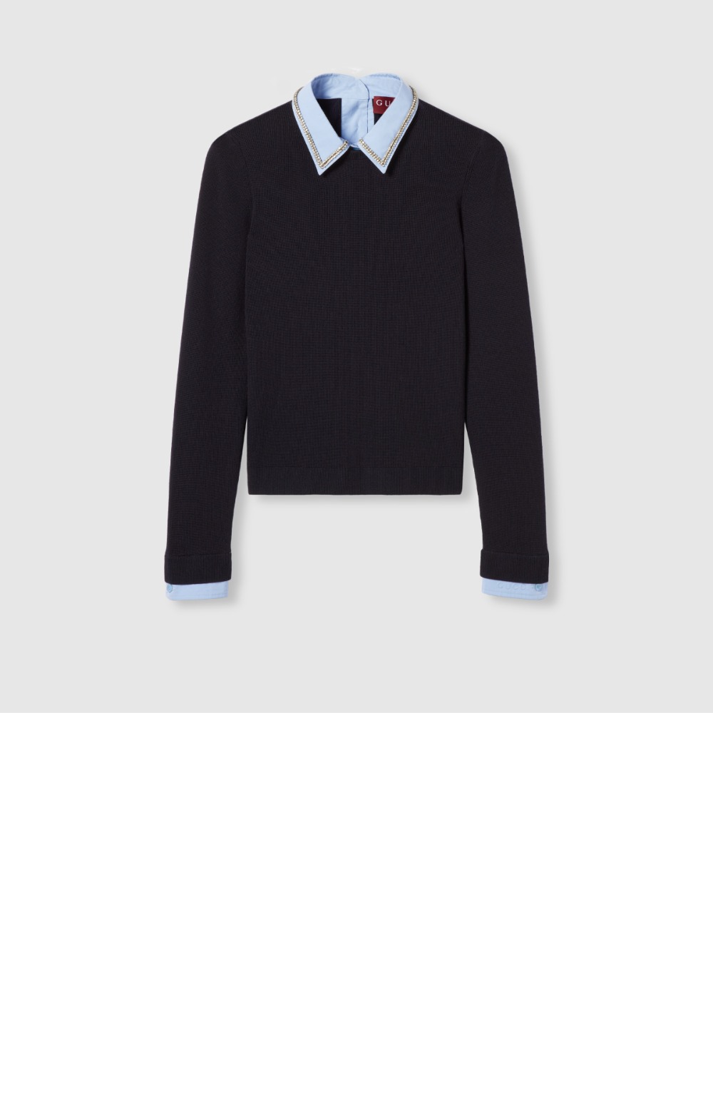 미러급레플리카사이트 | 명품레플리카 전문 쇼핑몰  | 퍼스트원 - 자수가 있는 울 스웨터 > 구찌