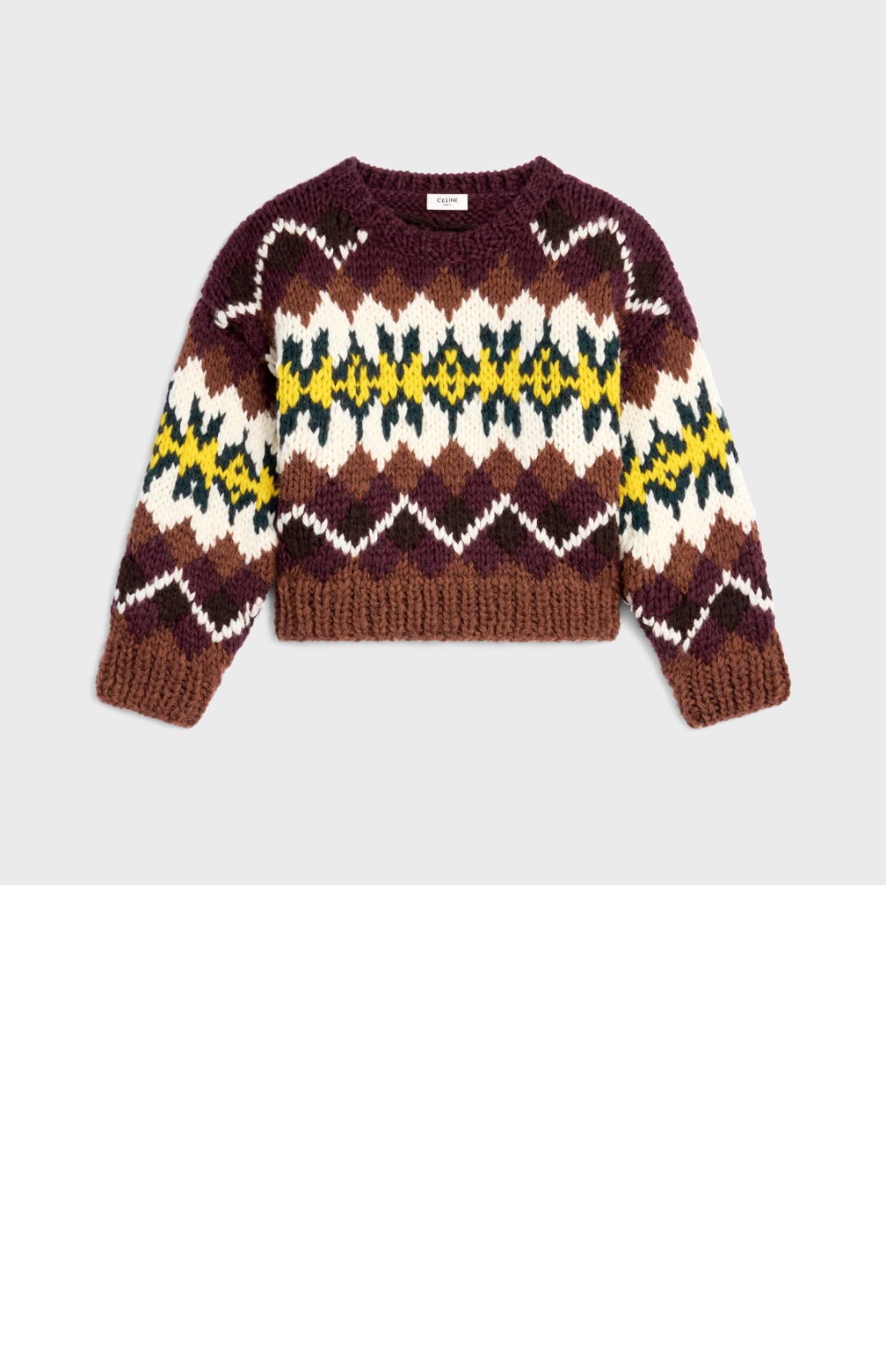 미러급레플리카사이트 | 명품레플리카 전문 쇼핑몰  | 퍼스트원 - 크루넥 스웨터 페어 아일 울 > 셀린느