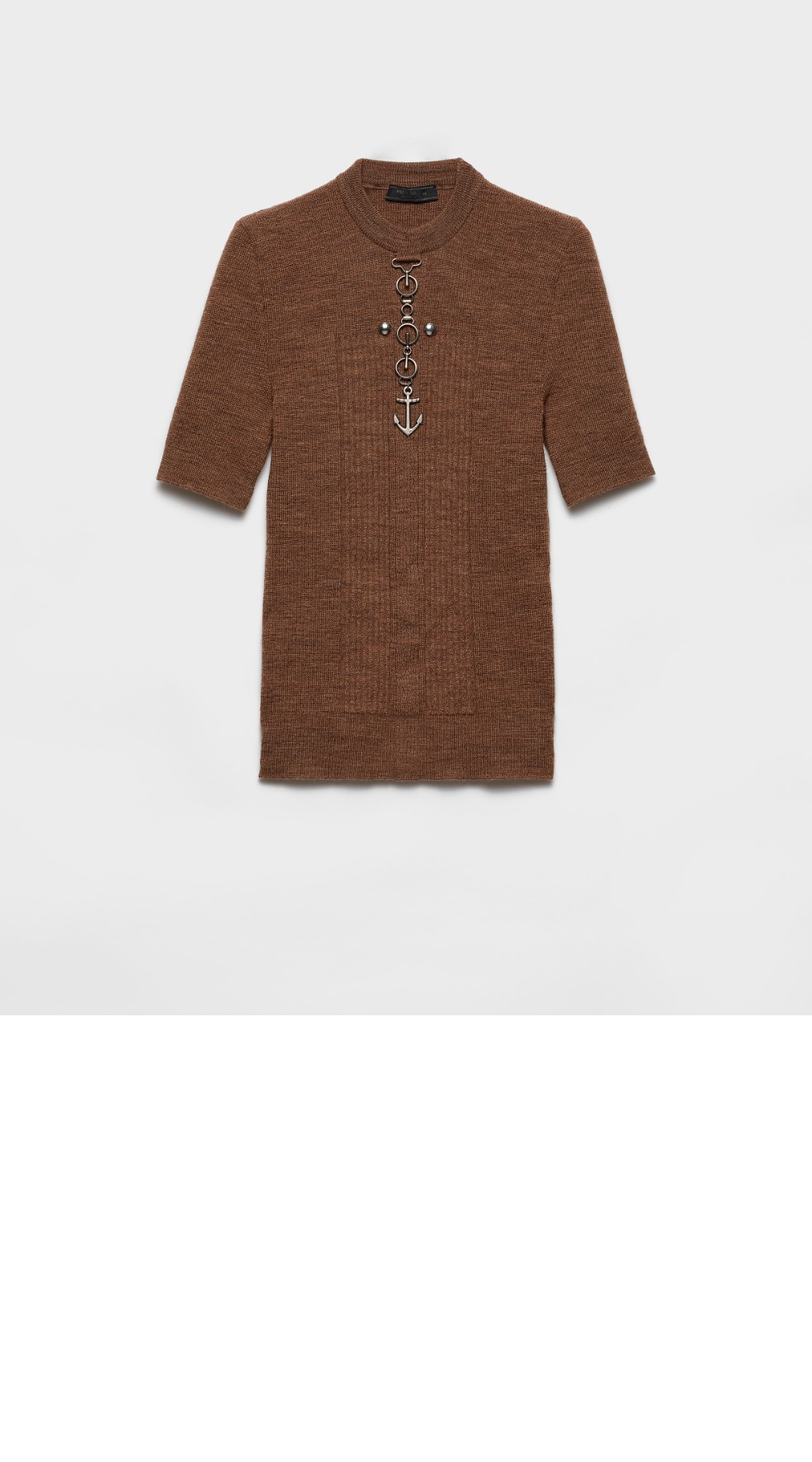 미러급레플리카사이트 | 명품레플리카 전문 쇼핑몰  | 퍼스트원 - 스터드가 있는 울 크루넥 스웨터 > 프라다