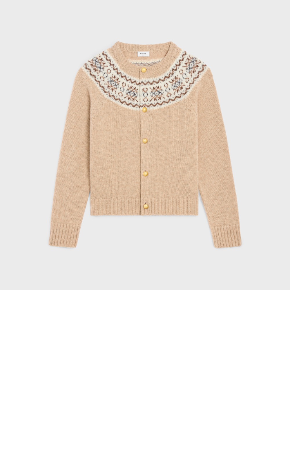 미러급레플리카사이트 | 명품레플리카 전문 쇼핑몰  | 퍼스트원 - 가디건 트리옹프 페어 아일 울 > 셀린느