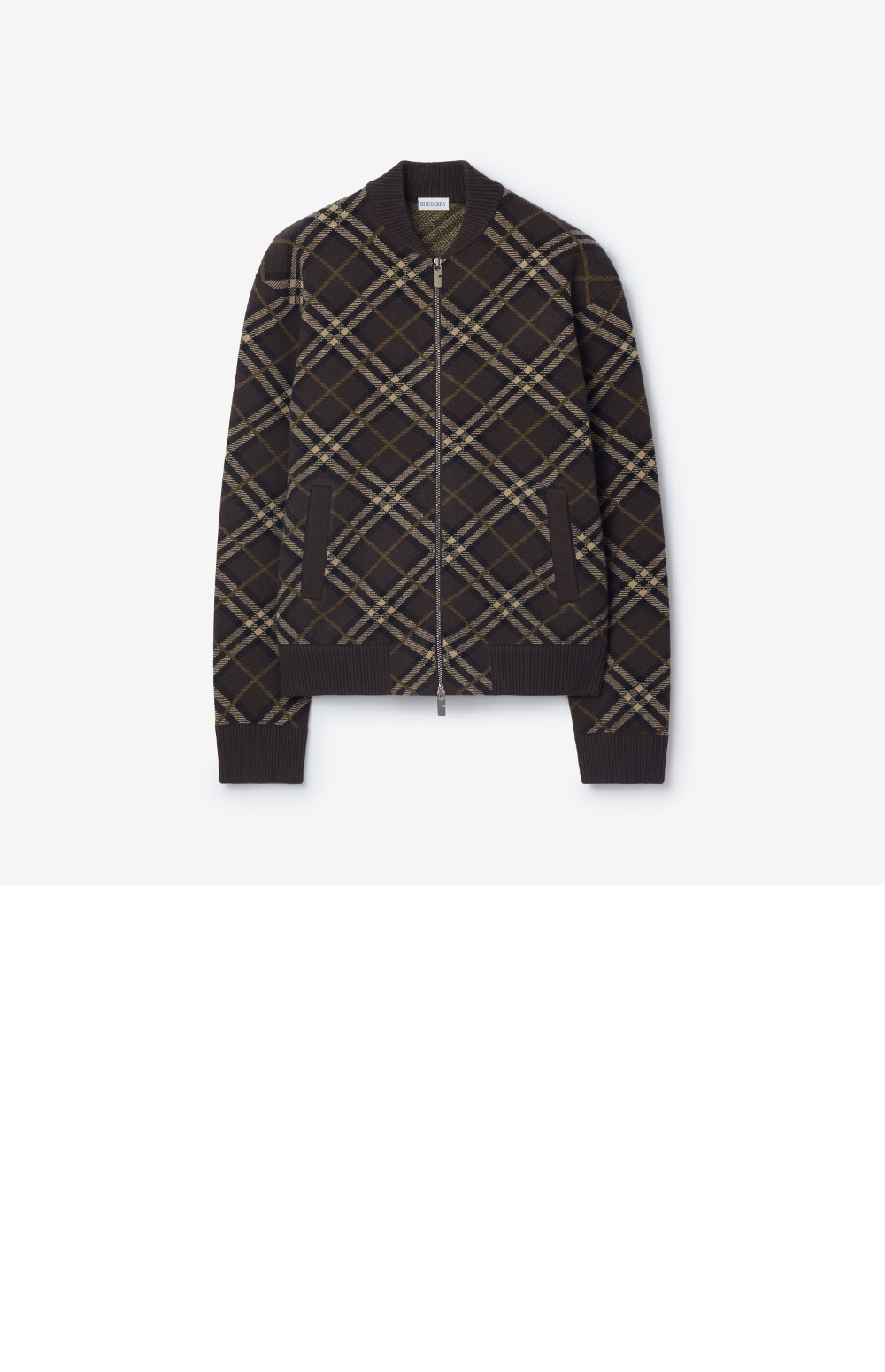 미러급레플리카사이트 | 명품레플리카 전문 쇼핑몰  | 퍼스트원 - 체크 울 캐시미어 보머 재킷 > 버버리