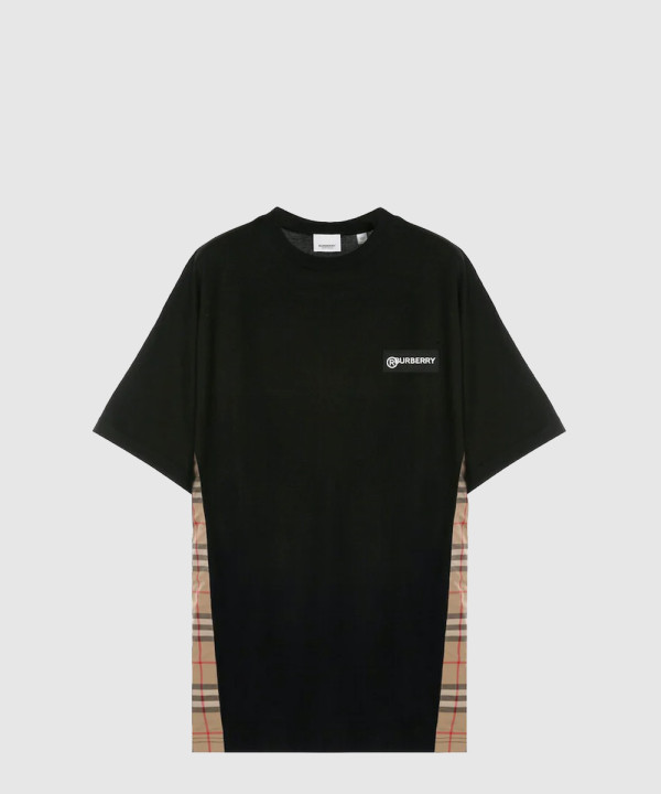 블록 면 티셔츠