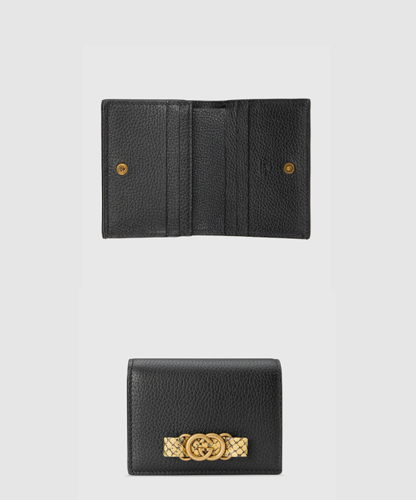 인터로킹 G 파이톤 보우 카드지갑 746059