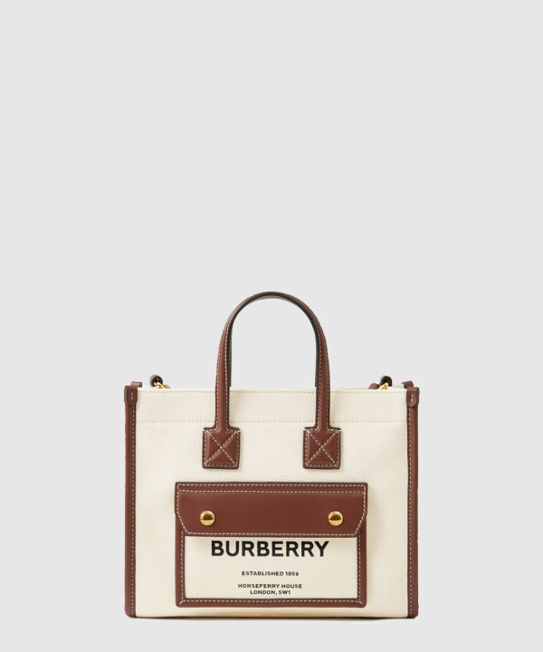 미니 투톤 캔버스  토트백 80441431