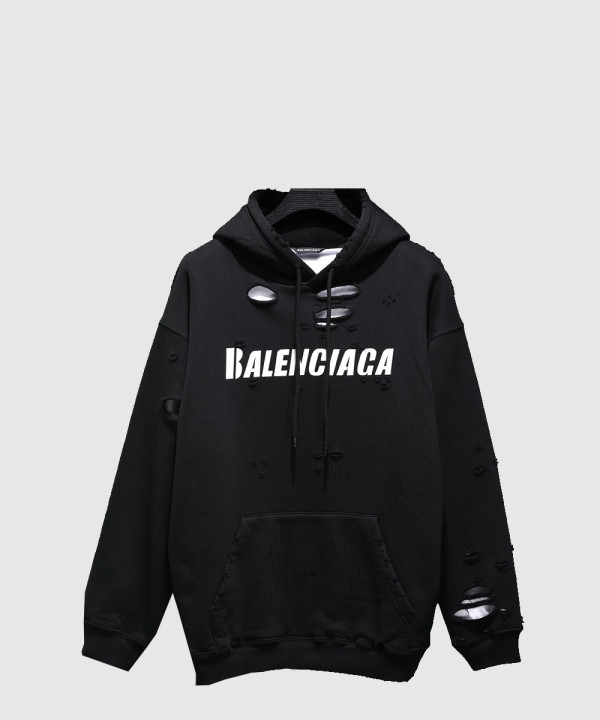 로고 후드 긴팔