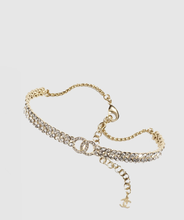 CC 로고 크리스탈 초커 ABA559